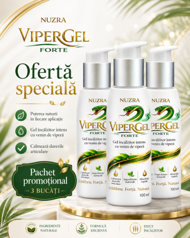 Vipergel Forte - dureri musculare si articulare - Vipergel Forte 3 bucăți