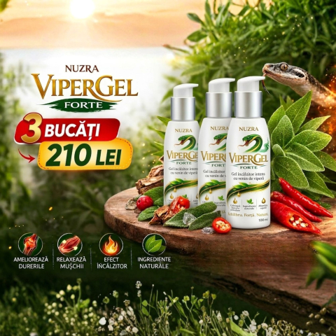 Vipergel Forte - dureri musculare si articulare - Vipergel Forte 3 bucăți