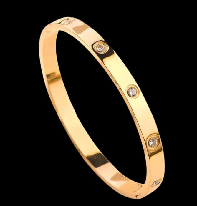 Bratara dama placata cu aur 18k din otel inoxidabil.One size [1]