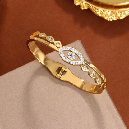 Fara categorie - Bratara placata cu aur 18k, dama din otel inoxidabil.One size