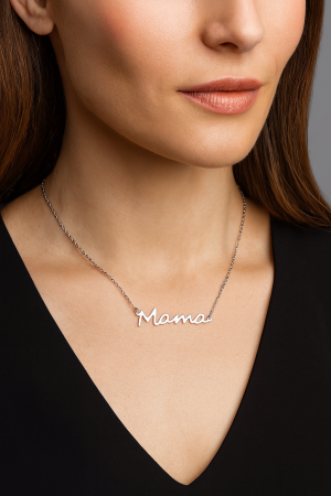 Lanț “Mama” din oțel inoxidabil placat cu aur de 18K  [2]