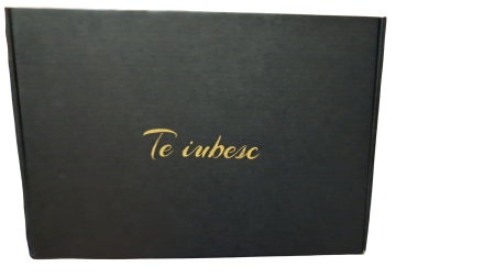 Articole ambalare - Set 3 cutii pentru cadou, cu mesaj Te iubesc