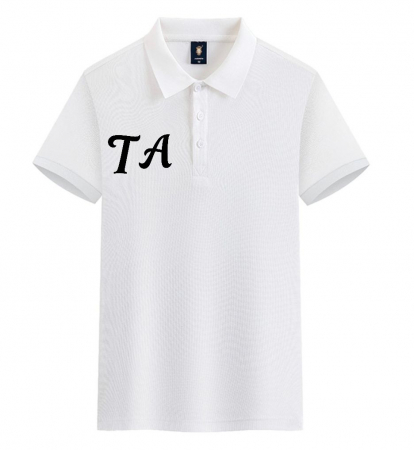 Tricou polo alb , pentru scoala, cu logo TA [1]