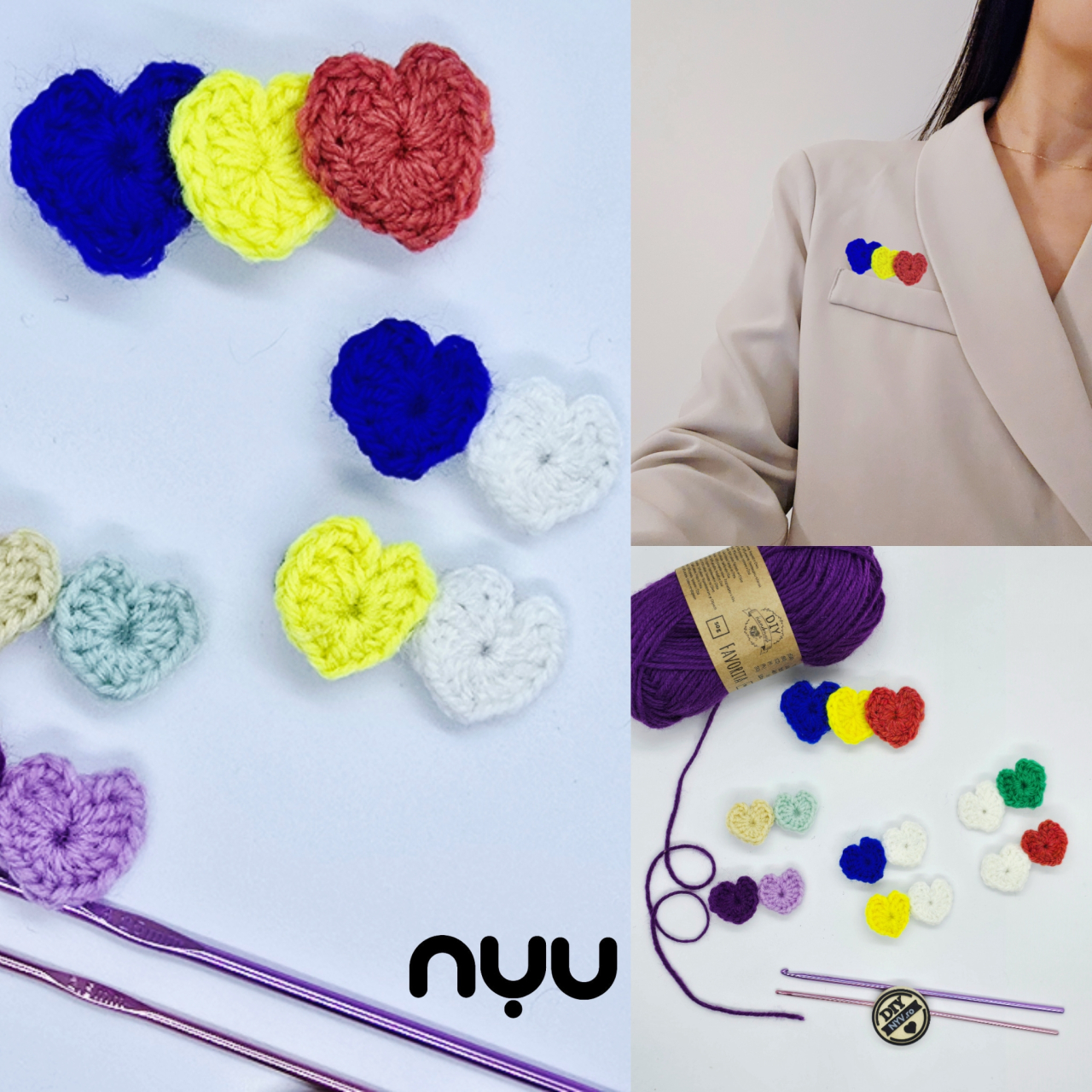 Agrafe de par cu inima [2]