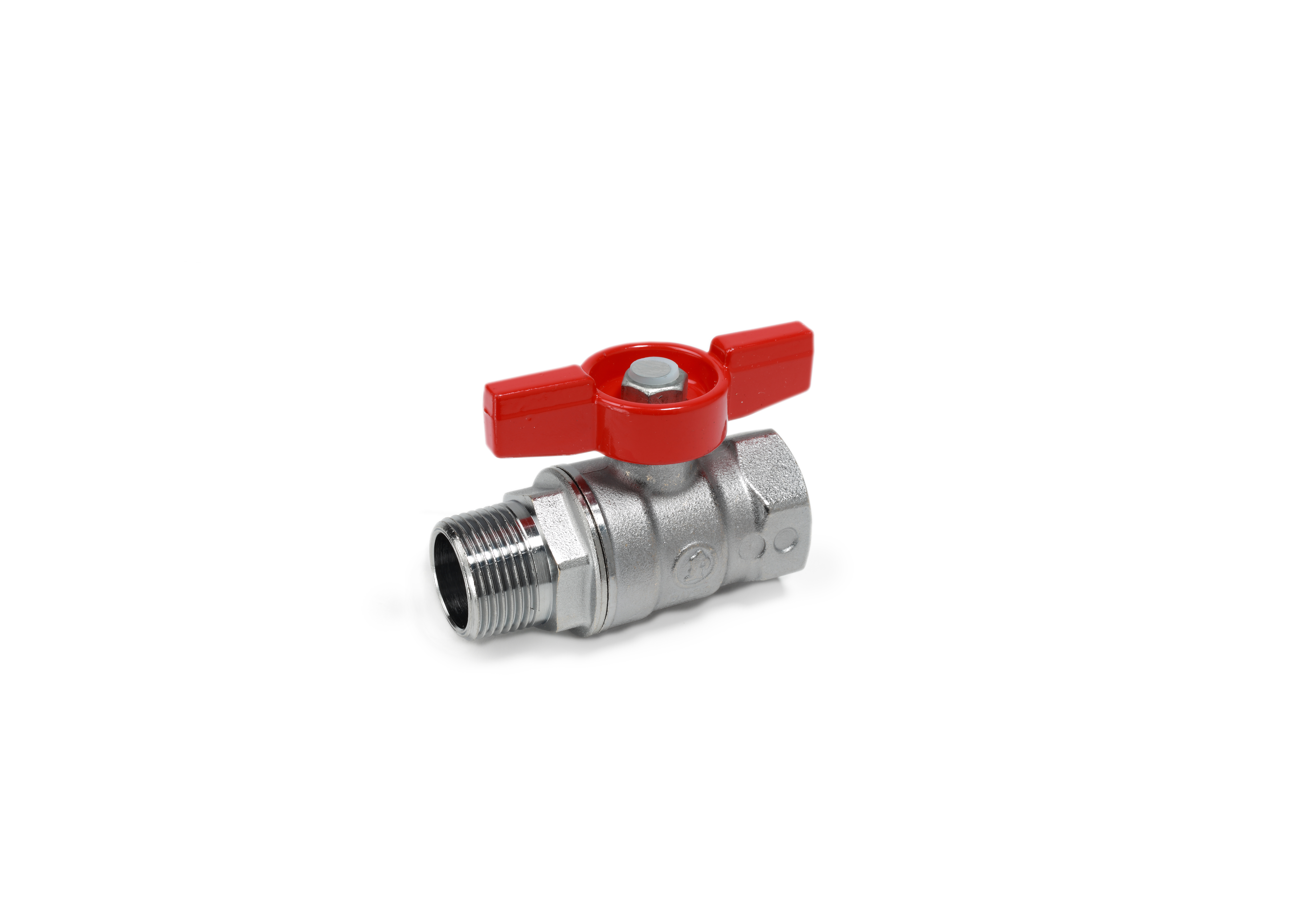 Robineti trecere apa - Set 4 robineti sferici, filet interior-filet exterior, maner fluture, 1/2", GIACOMINI