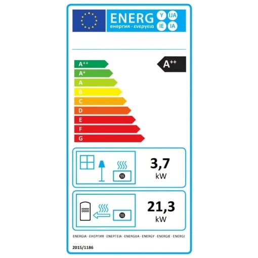 Pachet termosemineu Termax Kamin ECO 25 kW cu UPS 700 W, Crem [3]