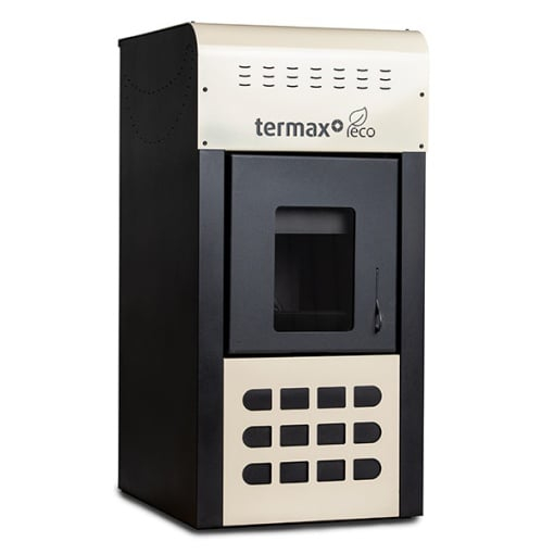Pachet termosemineu Termax Kamin ECO 25 kW cu UPS 700 W, Crem [5]