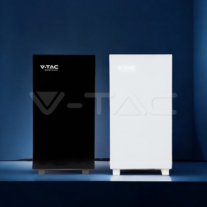 V-TAC 12282 baterie LiFePO4 10.24kWh 51.2V LV, IP20, BMS, corp negru [3]