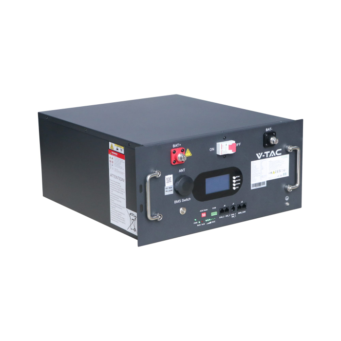 Acumulator V-TAC 12684 9.6kWh, 48V Low Voltage, LiFePO4, IP20, versiune Wi-Fi [2]