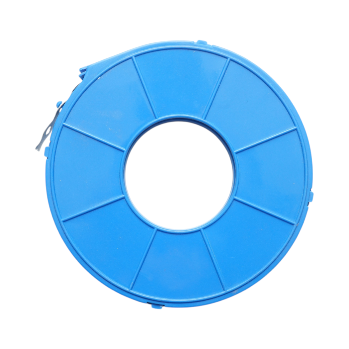 DISMC06 – bandă metalică perforată 12x0.7mm, rolă 10m, găuri Ø5mm. [2]