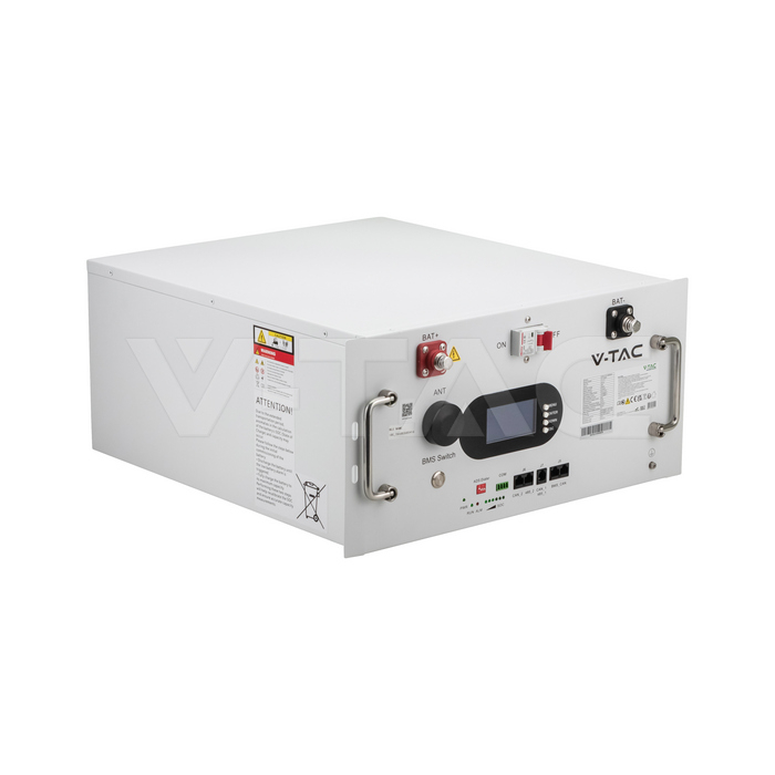 Baterie V-TAC LiFePO4 Rack 9.6kWh 48V Wi-Fi alba 12718 [3]