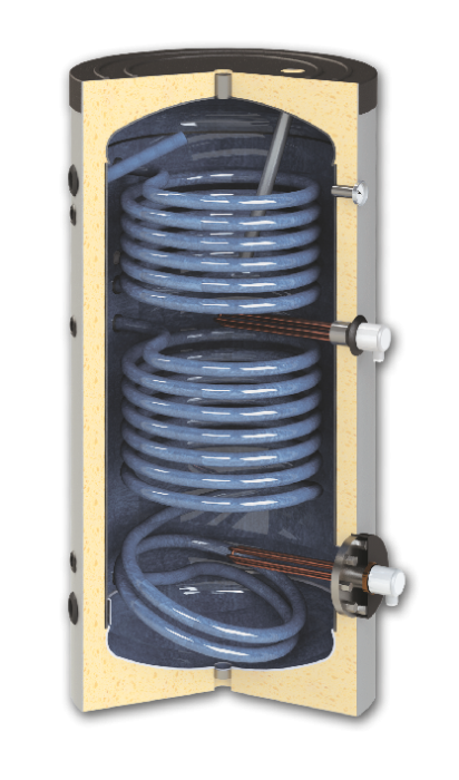 Boiler DOX WT2 150 L, cu doua serpentine si montare verticala [3]