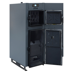Cazan mixt peleti / lemne Ferroli BioPellet Combi 50, 50 kW, din otel, tiraj fortat [2]