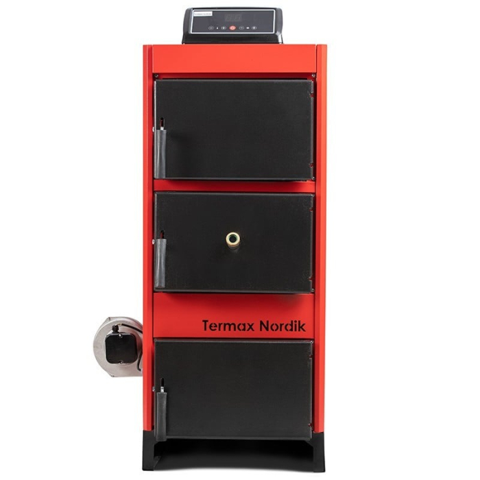Cazan pe lemn și cărbune Termax Nordik 46 kW cu ventilator și automatizare [3]