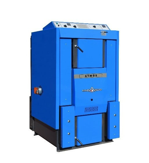 Cazan pe lemne cu gazeificare, 70 kW ATMOS DC70S, dotat cu ventilator de aer insuflat si serpentina de racire [2]