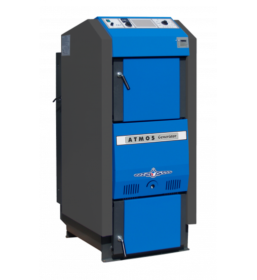 Cazan pe lemne cu gazeificare, 70 kW ATMOS DC70GSX, dotat cu exhaustor de fum si serpentina de racire [2]