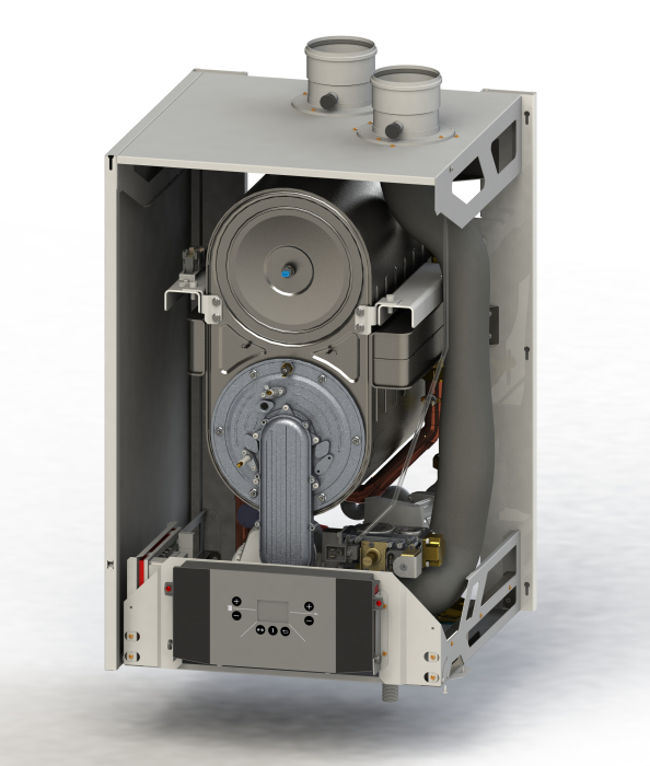 Centrala termica pe gaz in condensatie, sistem, mare putere - Ecocondens Crystal 100 [2]