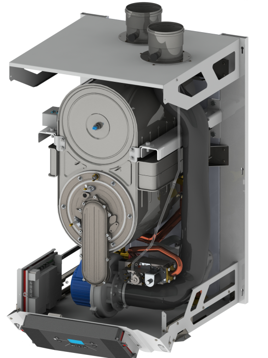 Centrala termica pe gaz in condensatie, sistem, mare putere - Ecocondens Crystal 100 [3]