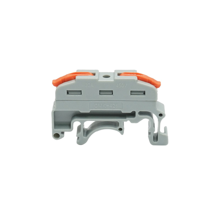 Conector rapid cablu 2P 0.08-4 mm² 32A/450V pentru sina DIN - Leader BK79150 [2]