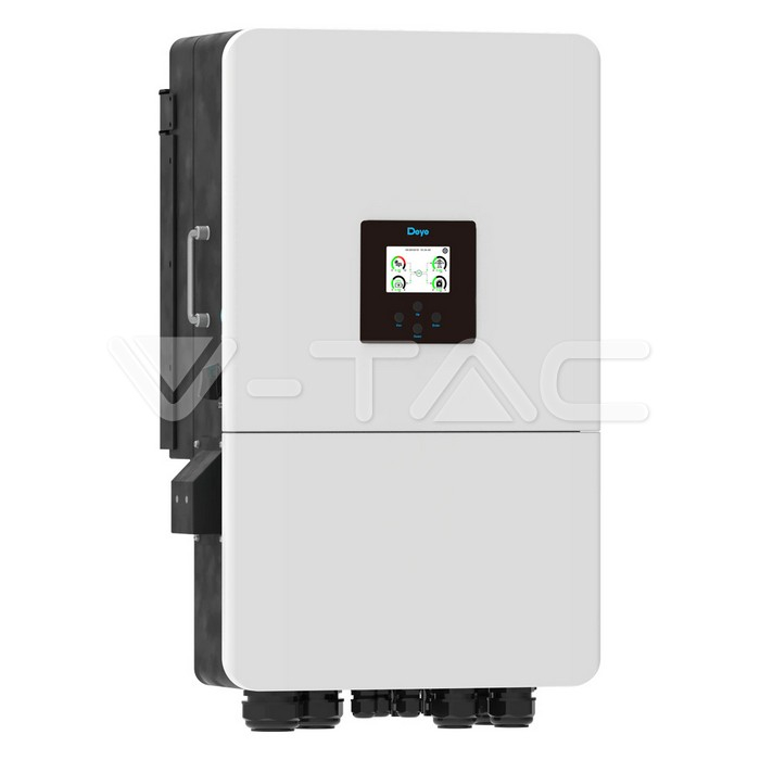 Invertor hibrid trifazat DEYE 48V (LV) 5–20kW, IP65, LCD, intrare generator, 10 ani [1]