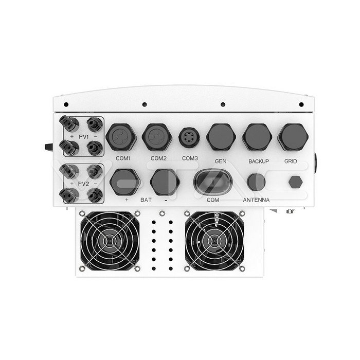 Invertor hibrid monofazat Solis 6kW 48V S6-EH1P6K-L-PLUS, IP66, 2 MPPT/2 stringuri, backup <4ms, baterii 40–60V (CAN/RS485). [4]