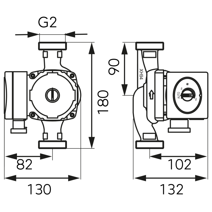 Pompa circulatie FERRO clasa A GPA II 32-6-180 [3]