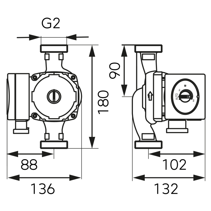Pompa circulatie FERRO clasa A GPA II 32-8-180 [3]