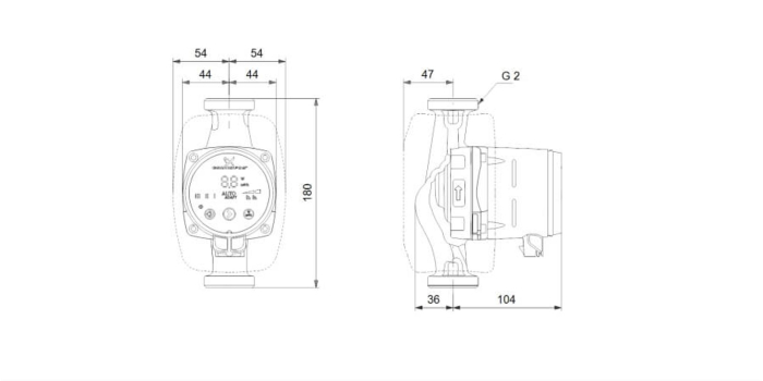 Pompa de recirculare apa calda GRUNDFOS ALPHA2 32-60 180, 99411221 [2]