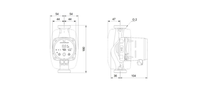 Pompa de recirculare apa calda GRUNDOFS Alpha2 32-40 180, 99411207 [2]