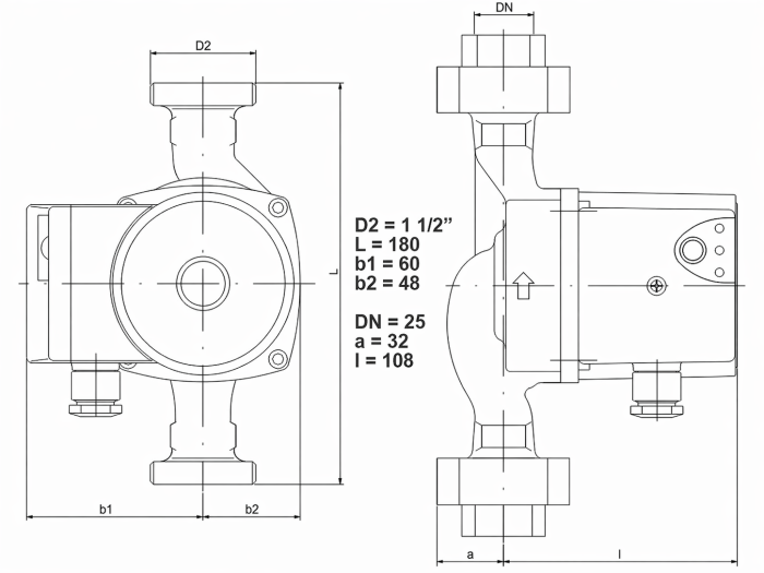 Pompa electronica de circulatie IMP PUMPS NMT PLUS 25/60-180 [4]