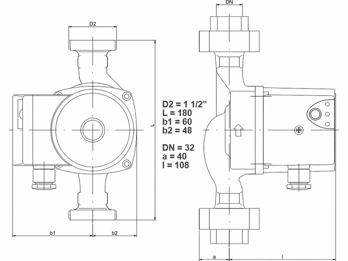 Pompa electronica de circulatie IMP PUMPS NMT PLUS 32/60-180 [4]