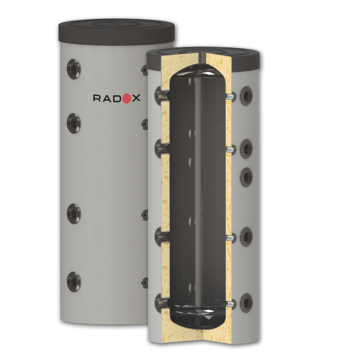 Rezervor acumulare agent termic, fara serpentina, DOX BT 150L, pentru instalatii pompa de caldura [2]