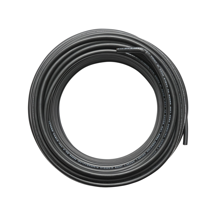 Rola cablu panou solar 6 mm 50 m negru Leader BK69636 [2]