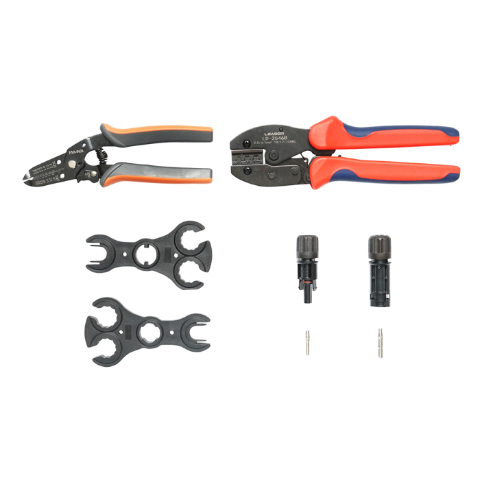 Set 4 scule sertizare cabluri electrice si conectori MC4 Leader BK77800 [4]