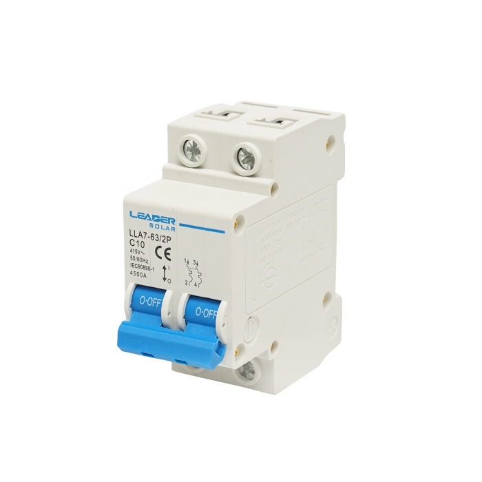 Siguranta automata tip intrerupator 2P, 10A, 415 VAC - Leader DISHT43 [2]