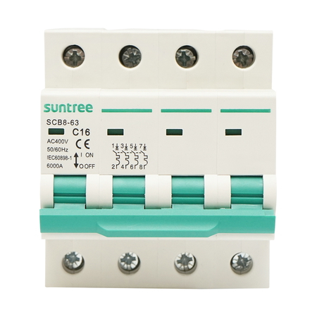 Siguranță automată Suntree 2P 400VAC – variante 16A/20A/32A/40A/63A (BK77760/61/64/66/68) [10]