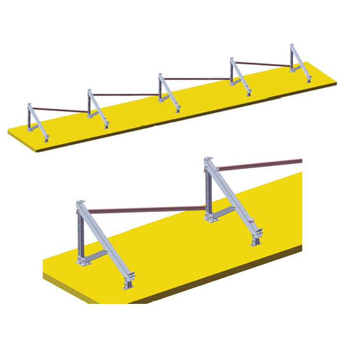 Structură Breckner montaj pe beton 4 panouri, unghi fix 30°/20° (BK77908, BK77909) [5]