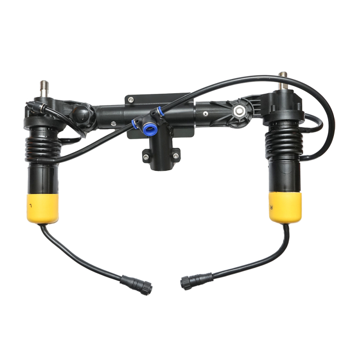 Sistem curățare panouri fotovoltaice cu 2 perii și mâner extensibil până la 5.5 m, pentru întreținere rezidențială și comercială. [7]