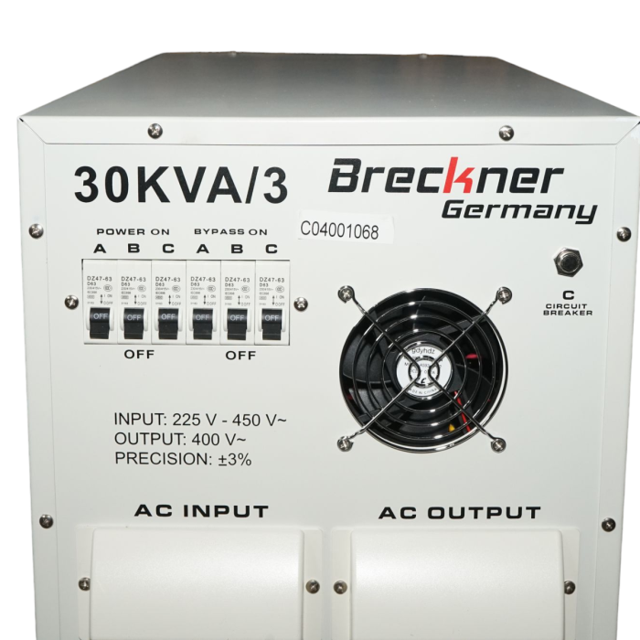 Stabilizator tensiune trifazat servomotor 15–30kVA Breckner BK69934 [5]