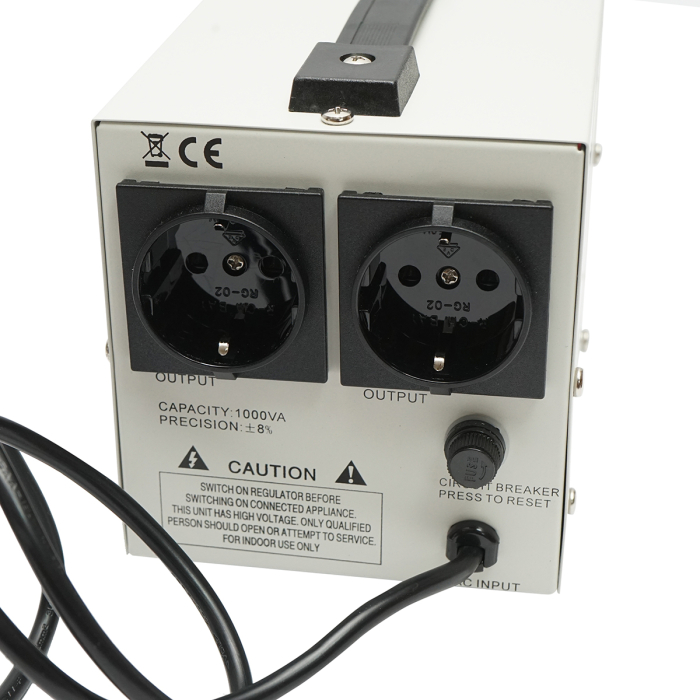 Stabilizator tensiune monofazat BK79718 BK79719 500VA 1000VA 2 Schuko LCD [2]