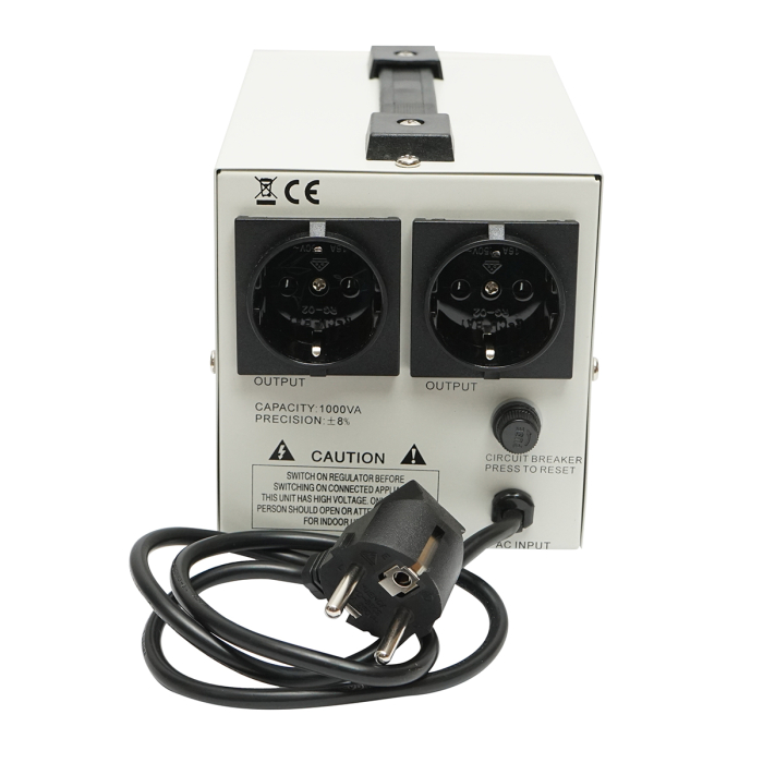 Stabilizator tensiune monofazat BK79718 BK79719 500VA 1000VA 2 Schuko LCD [3]