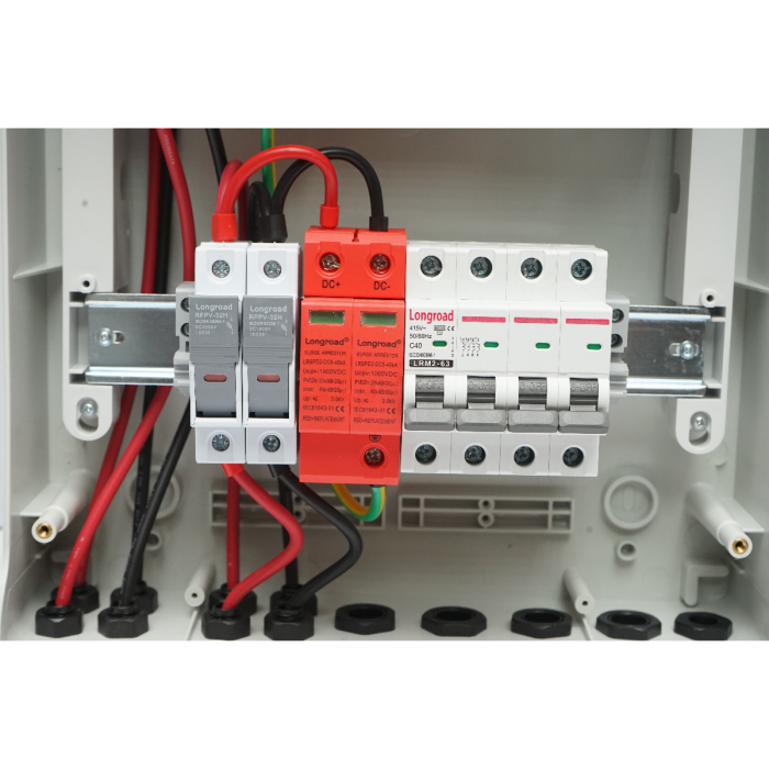 Tablou sigurante protectie fotovoltaic 5-10 kW 2 stringuri BK78003 Breckner [8]