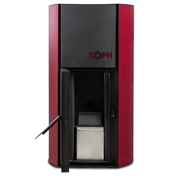 Termosemineu pe peleți KOPH PM 25 kW Fiama, buncăr 25 kg, bordo [2]