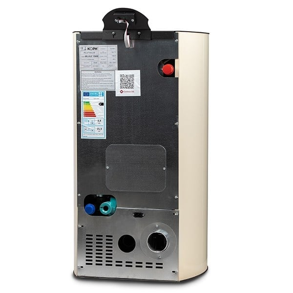 Termosemineu pe peleți KOPH PM 25 kW Fiama, buncăr 25 kg, crem [5]