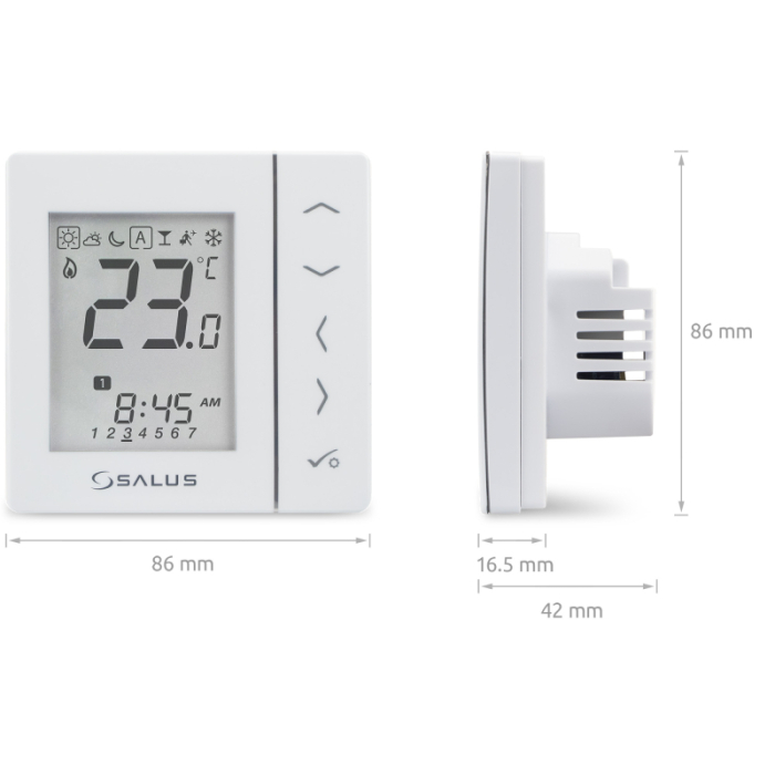 Salus VS30W – termostat incastrabil digital programabil pentru încălzire în pardoseală [3]