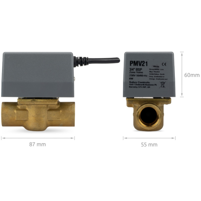 Salus PMV21 – vană deviatoare 2 căi, 1”, pentru instalații termice și HVAC [2]