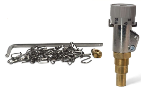 Accesorii pentru cazane/centrale - Regulator de tiraj cazan Qube Aqua WAT0996, racord 3/4"