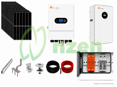 KIT-URI PANOURI FOTOVOLTAICE COMPLETE - Kit fotovoltaic hibrid Felicity Solar 8kW cu baterie 11.8kWh si 18 panouri