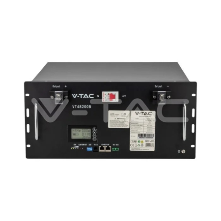 BMS - V-TAC 11523 baterie LiFePO4 9.6kWh 48V (LV) cu BMS pentru stocare fotovoltaică