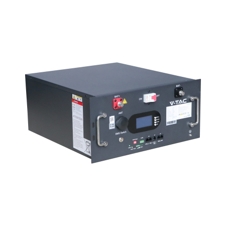 Acumulator V-TAC 12684 9.6kWh, 48V Low Voltage, LiFePO4, IP20, versiune Wi-Fi [1]